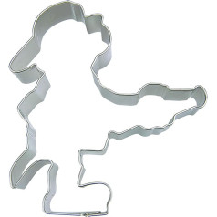 Staedter Fireman Shape Cookie Cutter, Stainless Steel Silver, 7 x 7 x 2 cm