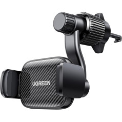 UGREEN Mobile Phone Holder Car Ventilation 360° Rotatable Mobile Phone Holder with Sturdy Metal Hook Compact Mobile Phone Holder Compatible with iPhone 15 14 13 Pro Max, Galaxy S23 S22 S21, Huawei