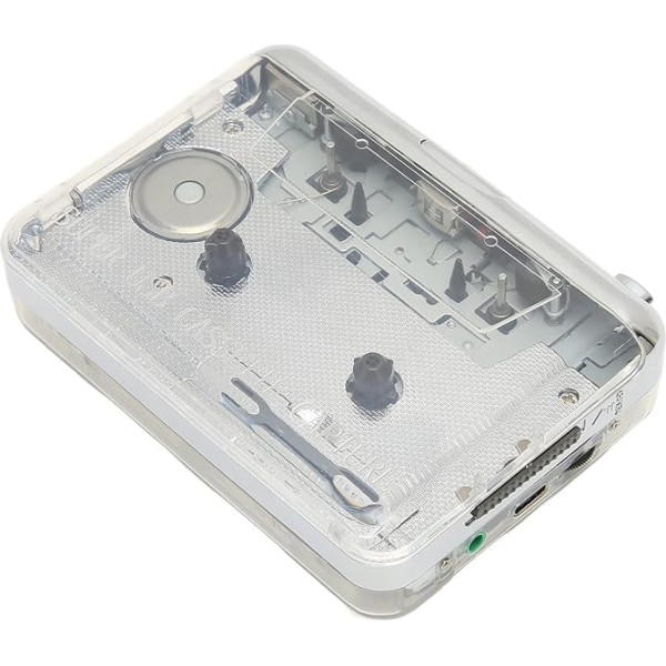 Updated Cassette to MP3 Converter, Portable USB Cassette Player for Recording, Cassette Player MP3 Audio Music with 3.5mm Headphone Jack, Cassette to MP3 Format
