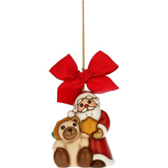 THUN - Christmas Decoration Santa Claus with Teddy Maxi - Ceramic - Christmas Line - Living, Home Decor - 6.2 x 5.5 x 7.5 cm H