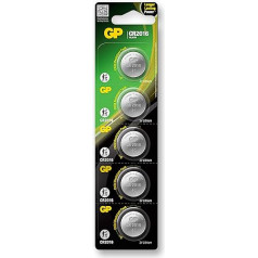 GP Lithium Button CR2016 (DL2016) card of 5