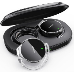 On Ear Headphones Bluetooth 5.4, Open Ear Headphones Wireless Bluetooth Noise Cancellation, Water Drop-Shaped Clip On Sport Headset Bluetooth with 4 Microphones, Comfort Fit Ear Hooks Earphones