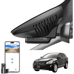 Front 4K & Rear 1080p Dash Cam Custom for Volvo XC60 2013 2014 2015 2016 2017 (Model B), T5 T6 Gen 1 Facelift Accessories, OEM Look, UHD 2160P Video, WiFi & App, Easy to Install, 128GB Card