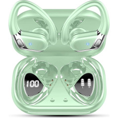 Bluetooth Sports Headphones, Wireless Bluetooth 5.4 Headphones with 4 ENC Noise Cancelling Mic, In-Ear Headphones with HiFi Stereo, 50 Hours Playtime Wireless Earbuds, IP7 Waterproof, Dual LED Display