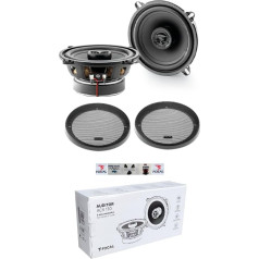 Kit Set for Focal Auditor ACX-130 ACX130 2 Coaxial Enceintes 2 Voices of 13 cm 130 mm 5.25 Inches Diameter 50 Watt RMS and 100 Watt Max 4 Ohm 90 dB The Pair + Grid and 5 Stickers