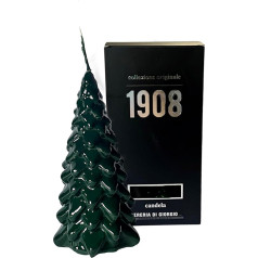 Handmade Candle - Christmas Tree - Cereria di Giorgio - Dark Green - Height 20cm - Handmade