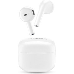 Music Sound | Swag Wireless Capsule Headset - Playback Time up to 20 Hours - Bluetooth - White