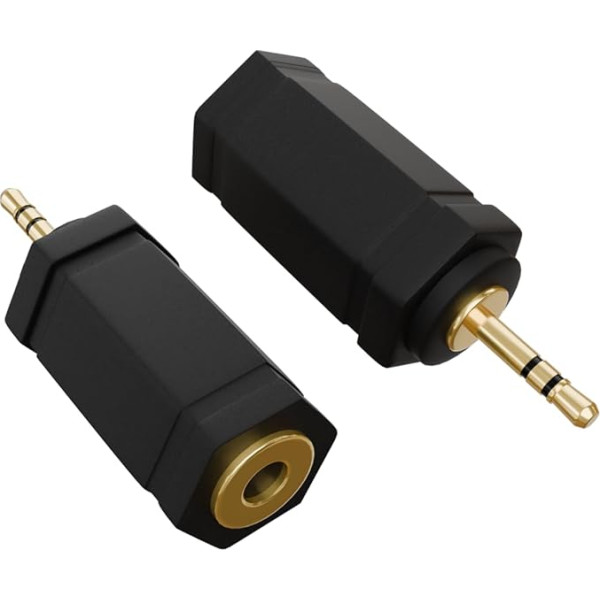 Rhinocables 3.5mm Stereo Male to Mini 2.5mm Stereo Jack Female Stereo Audio Adapter