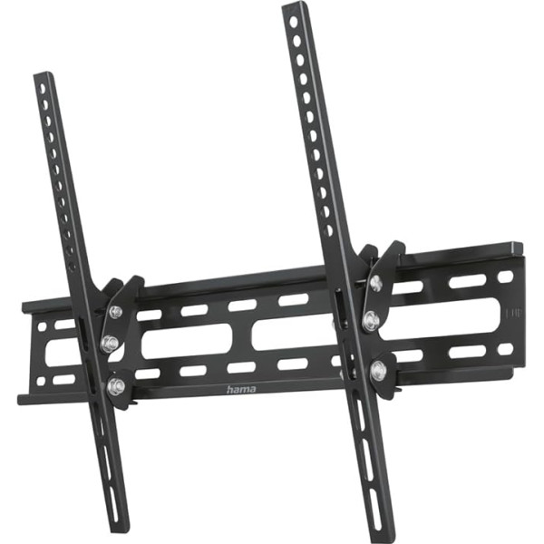 Hama TV Wall Mount Tiltable (TV Wall Mount 32-75 Inches, VESA 50 x 50 to VESA 600 x 400, up to 40 kg, with Fischer Dowels) Black
