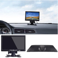 HD Reversing Camera + 7 Inch TFT LCD Screen Car Monitor, IR Night Vision Car Camera with 4.3 Inch Colour Display, Reversing Camera for Fiat Iveco Daily 4 Gen 2011-2014