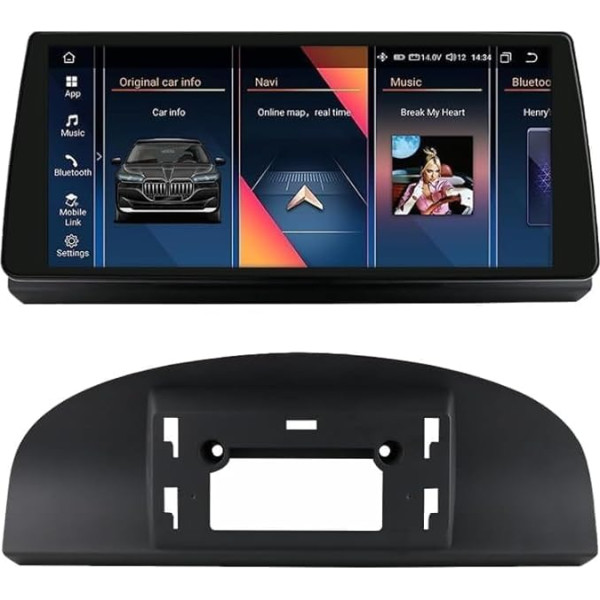 KooDux 10.33 Inch 8GB & 128GB Car Radio for BMW 3Series E90-E93 CCC System 2005-2008, Bluetooth, Wireless CarPlay & Android Car, Reversing Camera/Radar, 2USB