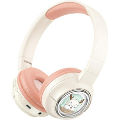 Porodo Soundtec Moose Wireless Kids Headphones, Kid-friendly Control, 85dB Safe Sound, 400mAh Battery, 20 Hours Playtime, Type-C Charging Port, V5.3 Bluetooth, 10M