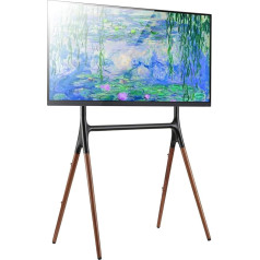 TECHLY 107241 TV Floor Stand LCD/LED/Plasma 49-70 Inch Easel Dark Walnut
