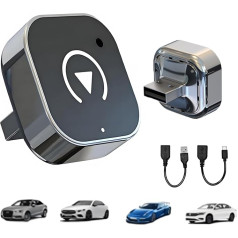 CarPlay Wireless Adapter Upgrade von Wired CarPlay auf Wireless, Mini-USB-Design für Autos mit Wired CarPlay, Plug und Play, Schnelle und Stabile Verbindung für CarPlay mit Phones