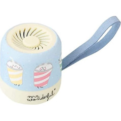 mr. wonderful * Mini Bluetooth speaker with smoothie design from the brand running time of 3-4 hours. Yellow and light blue.