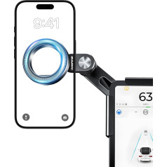 IYOFINE Phone Holder for Tesla Model y Accessories 2024, No Glue Required, MagSafe Magnetic Car Dashboard Phone Holder for Tesla Model 3/Y/S/X/Cybertruck Accessories(for Model