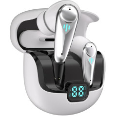 Wireless ANC Gaming Earbuds Bluetooth 5.4 ENC Noise Cancelling In Ear Headphones 2.4GHz 30ms Low Latency Gaming Inear Wireless Earphones with Mic TWS Bluetooth Ear Buds for Games Sports Phone Calls