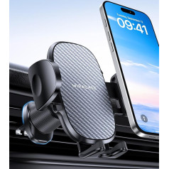 Miracase 2025 Car Phone Holder 【Widened Sturdy Steel Hook】Air Vent Phone Holder for Car, 360° Rotation, One Button Unlock, Phone Holder for iPhone, Galaxy, All 10.2