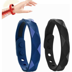 UFZKOOEP RedUp Ion Therapy Band for Prostate Relief Adjustable Anti-Static Wristband Tourmaline Silicone Wristbands Sports Power Bracelet (2pcs A)