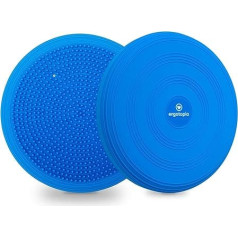 Ergotopia Balance Cushion with Air Pump - Orthopaedic Seat Cushion, Gymnastics & Balance Training, Studded Cushion for Chair & Physiotherapy