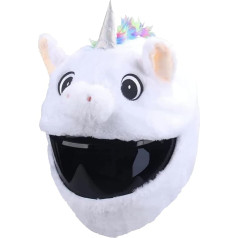 Gxdamxz Motorrad Überzug, Motorradhelm Helm Cover, Helmüberzug Deko Plüsch Panda für Männer & Frauen