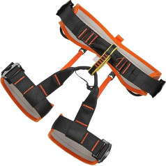 Climbing Harness, Polyester Safety Belt, Thicken Widen Protect Waist Safety Harness, Adjustable Heavy Duty Fall Protection Harness, Comfortable Fall Arrest Equipment for Construction Roofing