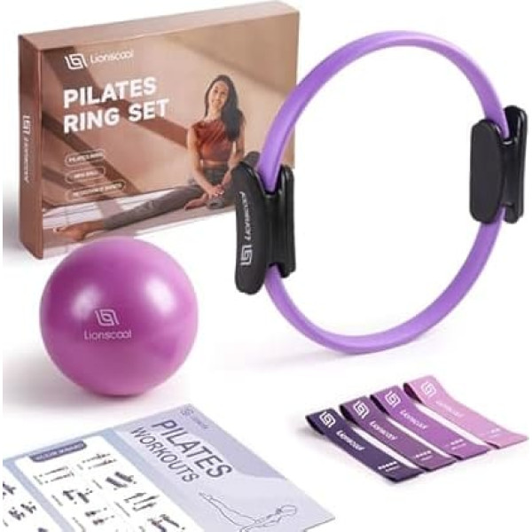 LIONSCOOL Pilates Ring Set, Premium 14