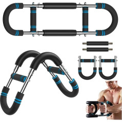 Twister Arm Trainer for Men, Adjustable Chest Expander Chest Training Equipment, U Shape, Twister Arm Trainer, Portable Spring Resistance for Home Fitness (60-110 lbs Kit)