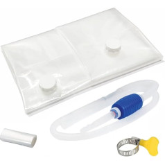 Yonawlsy Food Grade Water Storage Bladder, Emergency Water Container for Bathtub, Camping, Hurricane and Disaster Prevention, Portable Survival Supplies for Home, 300 Litres