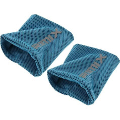 Fenteer Set of 2 cooling wristbands, sweatband, wristband, sports cuffs, elastic, athletic, suitable for sports, fitness, travel, yoga