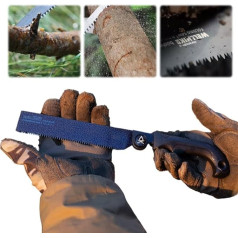 LYEAA Outdoor Camping Saw Non-Slip SK85 Blade Portable Hand Saw Tool for Tree Cutting