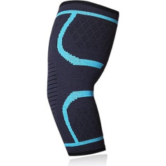 Premium Fitness Elbow Support - Your Ideal Workout Companion for GOLF,CYCLING, RANGE SHOOTING, DANCING, RACKET SPORTS (Blue, M)