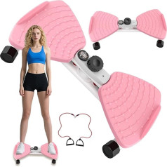 Twisting Waist Machine, Twist Board for Exercise, 136.1 kg Weight Capacity, Noiseless AB Twister for Home Gym Equipment for Women/Men, Track Time, Reps, Calories with Digital Display