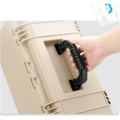 Aufbewahrungskiste Wasserdichte Toolbox Tragbare Werkzeugkasten Dichtung Safety Box Stoßfest Hülle Große Hardware Elektriker Aufbewahrungsbox Auto Reparatur Toolbox Werkzeugkasten(490x300x235mm)