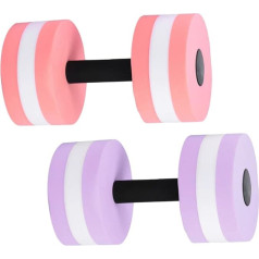 Mikinona 2 Stück Eva Aquatic Barbell Wasserhanteln Schwimm Fitness Trainingsgeräte für Männer Frauen Leicht Widerstandsfähig für Wasser Aerobic und Kraftübungen Zufällige Zufällige Farbe