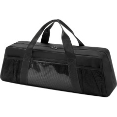 Ruwshuuk Grill-Werkzeugtasche, Aufbewahrungsbehälter für Grillutensilien, 55,9 x 16,5 x 18,3 cm, tragbare Tasche mit ergonomischen Griffen, großer Halter für Grillen im Freien