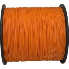 DUOCAI UHMWPE Kiteboarding Cord 1.5mm 500mUHMWPE Core with Polyester Sheathing Rope, Reflective Tracer Burr Line for Tent Hammock Cable