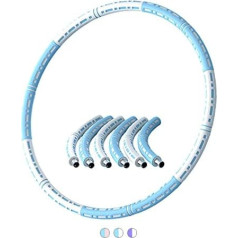 Gymnastics Hoop Fitness Hoop 90 cm Weight Adjustable 1-8 kg Stainless Steel Foam