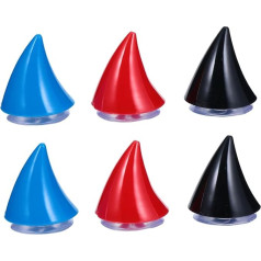 Toyvian 2 Sets Horn Decoration Horns Speaker for Helmet Horn Decoration Accessories Women's Motorcycle Helmet White Spike Adult Cycling Plastic 6 Pieces x 2