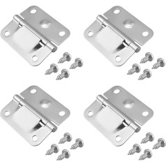 SDTC Tech 4 Stück Kühler-Edelstahl-Scharniere mit Schrauben, Eistruhe Edelstahl-Scharnier Ersatz für Cole Man Camping-Kühler Zubehör 5235 5250 5286b 6262 6270