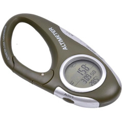 Wander-Höhenmesser - Karabiner-Höhenmesser, Tragbarer Wander-Höhenmesser | Digitaler Kompakter Höhenmesser mit Barometer, Genaue Leistung Spezielle Wettervorhersage-Funktion Outdoor Höhenmesser mit