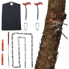 Survival Kettensäge - Tragbare Astsäge, Manuelle Kettensäge | Leichte Taschensäge Holz, Outdoor Säge Hohe Reichweite, Taschenkettensäge Für Gartenarbeit Und Notfälle Bushcraft Outdoor-Abenteuer
