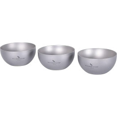 iBasingo Small Cup Titanium Double Walled Sake Cup Mini Wine Glass Outdoor Travel Indoor Durable Drinkware Portable Camping Tableware Ti3081D