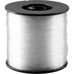 Tabanzhe Transparente Angelschnur, 200 m, 0,8 mm, Nylonfaden, starke, transparente Schnur für Salzwasser, Süßwasser, Meeresangeln, DIY, Handwerk, hängende Dekorationen