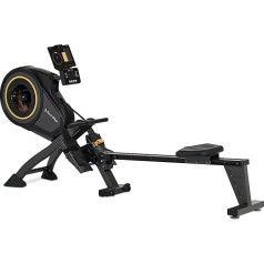 SportPlus Rowing Machine for Home with Air Resistance (8 Levels), Optional with App Compatibility, Quiet & Fluid Training, User Weight up to 150 kg