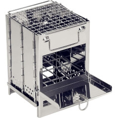 Charcoal Grills, Stainless Steel Folding Grill, Outdoor Hob, Portable Stove, BBQ Grill, Roasting Meat, BBQ Oven, Picnic Camping Equipment