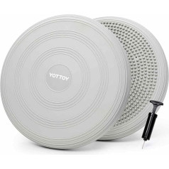 YOTTOY Wobble Cushion - Engage Core Stability with our Extra Thick Premium Adult Balance Disc and Sensory Wobble Seat for Kids