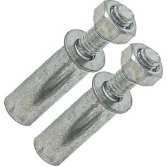 Laxzo ® Ein Paar Standard-Splinte für Vintage-Fahrräder, gekotterte Kurbel, Fahrrad-Kurbelgarnitur, 9,5 mm, ideal als Ersatz für Vintage-Kurbel-Kurbelgarnitur/Tretlager-Set, 45 mm langer Schnitt