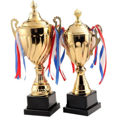 HLUONGTN 1Pc Überraschungstrophäe Repräsentativtrophäe Spieltrophäe Schultrophäe Wettbewerbstrophäe Große Trophäe Auszeichnungstrophäen/As Shown/10X34 cm