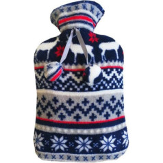 CTLH20 2000 ml Isolierbeutel Wärmflasche Dicke Wärmflasche Stricktasche Winter Warme Wassertasche Hand Füße Wärmflasche Abdeckung-02velvet 31x20cm